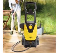 Victor Tools Pressure Washer with Adjustable Bar & Easy-Roll Wheels, 1600W in Yellow Victor Tools Yellow