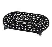 Victor Traditional Oval Trivet, Black