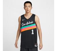 Victor Wembanyama San Antonio Spurs City Edition Men's Nike NBA Swingman Jersey - Black - Polyester