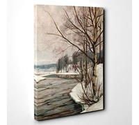 Victor Westerholm Birches in Early Spring Canvas Print | Gallery Wrapped 30mm Frame Wall Art | 30x20 inches | Ready to Hang | Modern Landscape Picture | Living Room Bedroom Lounge Office