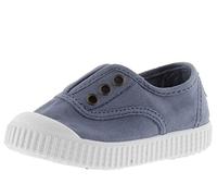 victoria 1915 Unisex Dyed Canvas Trainers DREC & Central Elastic & Reinforced Toe 106627 for Kids Azul 25