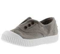 victoria 1915 Unisex Dyed Canvas Trainers DREC & Central Elastic & Reinforced Toe 106627 for Kids GRIS 26