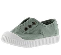 victoria 1915 Unisex Dyed Canvas Trainers DREC & Central Elastic & Reinforced Toe 106627 for Kids Jade 24