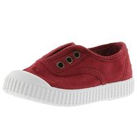 victoria 1915 Unisex Dyed Canvas Trainers DREC & Central Elastic & Reinforced Toe 106627 for Kids Rojo 24