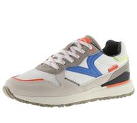 victoria 1985 LEGGERA Nylon Low Tennis & Color & Split Leather Pieces & Retro Logo 8802109 for Men Blanco 42