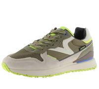 victoria 1985 LEGGERA Nylon Low Tennis & Fluor & Split Leather Pieces & Retro Logo 8802113 for Men KAKI 45