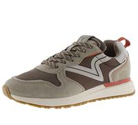 victoria 1985 LEGGERA Nylon Low Tennis & Matching Split Leather Pieces & Retro Logo 8802101 for Men Marron 44