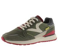 victoria 1985 LEGGERA Nylon Low-Top Trainers & Color & Split Leather Pieces & Retro Logo 8802111 for Men KAKI 44