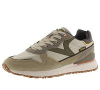 victoria 1985 LEGGERA Nylon Low-Top Trainers & Color & Split Leather Pieces & Retro Logo 8802114 for Men Taupe 44