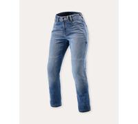 Victoria 2 Ladies SF Classic Blue Distressed Jeans in 27 Leg Length 32 in.