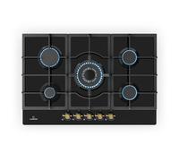 Victoria 5 Gas Hob 5-Flame Sabaf Burners Glass Ceramic Retro Look