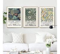 Victoria And Albert Museum Exhibition Poster London Underground William Morris Canvas Poster Print Art Nouveau Painting Wall Decor Frameless 40×50cm×3pcs