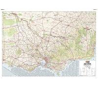 Victoria, Australia State Supermap - 55.75" x 39.25" Matte Plastic Wall Map