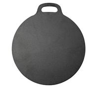 Victoria Baking Tray for Pizza, Induction, Seasoned Cast Iron, 38 cm Flat Crepe Pan with Handle, for Stove, Barbecue, Oven, Ceramic Hob, Gas, Comal Budare, Toxin-Free, PTFE-Free