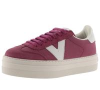 victoria Barcelona Ciclista Split Leather Platform Low Tennis & Pieces in Contrast 1092170 for Women FRAMBUESA 40