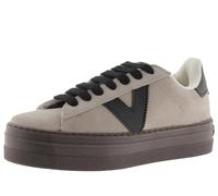 victoria Barcelona Ciclista Split Leather Platform Low Tennis & Pieces in Contrast 1092171 for Women Beige 38