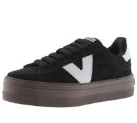 victoria Barcelona Ciclista Split Leather Platform Low Tennis & Pieces in Contrast 1092171 for Women Negro 38