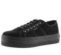 victoria Barcelona Recycled Suede Platform Low Tennis & Matching Laces 109205 for Women Negro 38