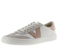 victoria Basket Unisex Elm Barefoot Leather Effect & Pieces Contrast Color & Split 1186100 for Adult, Quartz, 4 UK