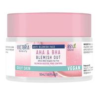 Victoria Beauty Blemish Out Tea Tree Cream - Pore Minimizer, Dark Spot Remover for Face with AHA BHA Salicylic and Glycolic Acid - for Oily Skin - Vegan, 87% Natural