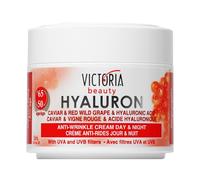 Victoria Beauty Face Cream for Mature Skin (Age 50-65) - Day and Night Anti-Aging Anti Wrinkle Moisturiser with Hyaluronic Acid, Retinol, Vitamin E and Caviar - UVA/UVB Filter,50ml