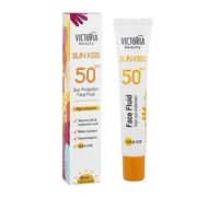 Victoria Beauty Sun Kiss SPF 50 Sunscreen for Face - Face Suncream and Facial Moisturiser with Niacinamide, Hyaluronic Acid and Green Tea, 40ml
