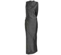 Victoria Beckham Draped Satin-crepe Midi Dress - Brown - 6 (UK6 / XS)