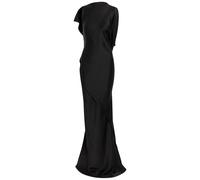 Victoria Beckham Kira Draped Satin-crepe Gown - Black - 6 (UK6 / XS)
