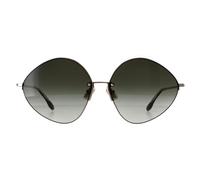Victoria Beckham VB220S WoMens oval-shaped metal sunglasses - Dark Grey - One Size