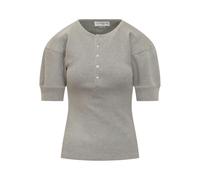Victoria Beckham puffed-sleeve top - Grey L