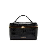 Victoria Beckham Vanity Crocodile-effect Glossed Leather Cross-body bag - Black - One Size