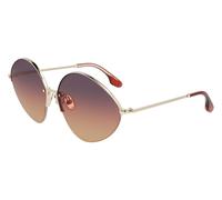 Victoria Beckham VB220S 732 Womenâs Sunglasses Gold Size 64
