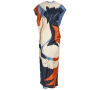 Victoria Beckham Victoria Printed Draped Satin Midi Dress - Multicoloured - 6 (UK6 / XS)
