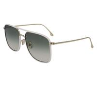 Victoria Beckham Woman VB210SL 103 Sunglasses Metal White Pilot