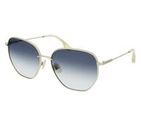 Victoria Beckham Woman VB219S 720 Sunglasses Metal Gold Blue Pantos Shaded