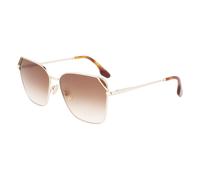 Victoria Beckham Woman VB228S 733 Sunglasses Metal Gold Brown Geometric Photochromatic