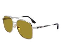Victoria Beckham Woman VB233S 40 Sunglasses Metal Silver Green Pilot Photochromatic