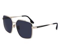 Victoria Beckham Woman VB234S 714 Sunglasses Metal Gold Blue Geometric Photochromatic