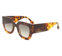 Victoria Beckham Woman VB606S 240 Sunglasses Acetate Havana Brown Squared Normal Photochromatic