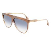 Victoria Beckham Woman VB619S 773 Sunglasses Acetate Brown Blue Squared Normal Photochromatic