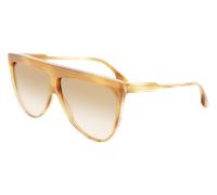 Victoria Beckham Woman VB619S 774 Sunglasses Acetate Honey Brown Squared Normal Photochromatic
