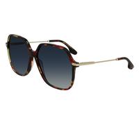 Victoria Beckham Woman VB631S 609 Sunglasses Acetate Havana/Red Blue Butterfly Shaded