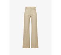 Victoria Beckham Womens Victoria Beckham Alina Wide-Leg Denim Jeans Stone Grey 26