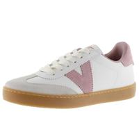 victoria Berlin Ciclista Leather Effect Low Tennis & Split Leather Pieces & Interior in Contrast 1126206 for Women ROSA 37
