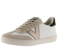 victoria Berlin Ciclista Leather Effect Low-Top Trainers & Split Leather Pieces & in Contrast 1126222 for Women Beige 38