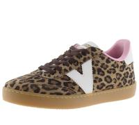 victoria Berlin Ciclista Leopard Split Leather Low Tennis & Pieces in Contrast & Matching Laces 1126205 for Women Leopardo 38