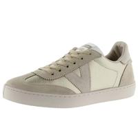 victoria Berlin Ciclista Metallic Leather Effect Low-Top Trainers & Matching Split Leather Pieces 1126197 for Women Platino 38