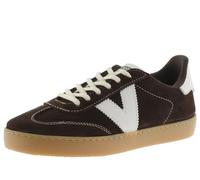 victoria Berlin Ciclista Split Leather Low-Top Trainers & Pieces in Contrast & Caramel Sole 1126218 for Women Chocolate 38