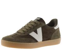 victoria Berlin Ciclista Trainers 1126220 | Corduroy & Contrast Panels & Matching Suede & Caramel Sole for Women
