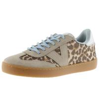victoria Berlin Cyclist Sneaker with Animal & Piezas Serraje Print to Tone & Suela Caramelo 1126236 para Mujer, beige, 8.5 UK